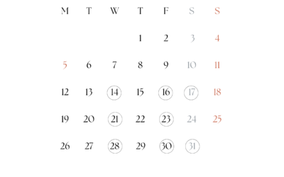 atelier ハナイカダ 営業スケジュール (16) atelier ハナイカダ 営業スケジュール (16)